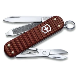 Victorinox Classic SD Precious Alox Swiss Army Knife 19 Victorinox Classic SD Precious Alox Swiss Army Knife -Blade HQ SA062214011G Classic SD Precious Alox Brown Open