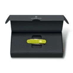 Victorinox Electric Yellow Classic SD Alox 2023 Limited Edition Swiss Army Knife -Blade HQ SA06221L23 Electric Yellow Alox 2023 Classic SD in Presentation Box