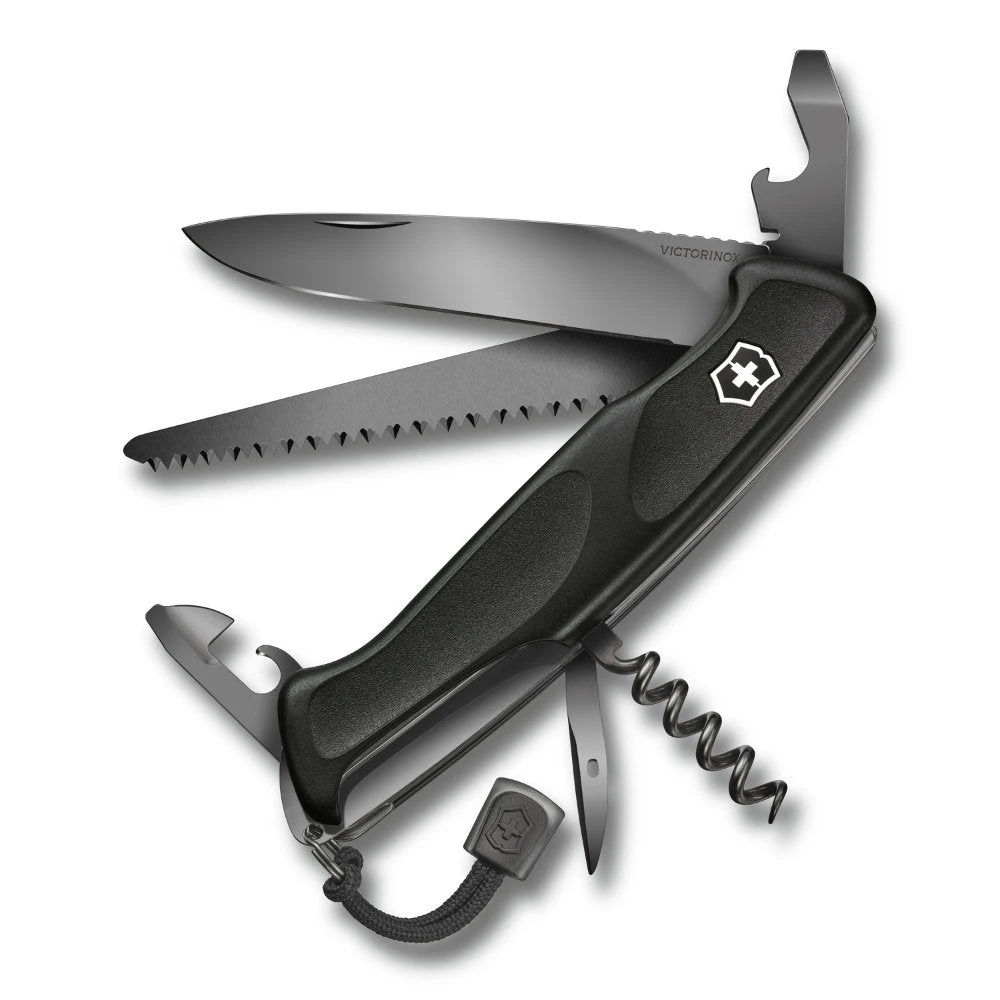 Victorinox Onyx Black RangerGrip 55 Lockblade Swiss Army Knife 1 Victorinox Onyx Black RangerGrip 55 Lockblade Swiss Army Knife