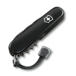 Victorinox Onyx Black Spartan Swiss Army Knife -Blade HQ SA1360331P Onyx Black Spartan Closed Angle