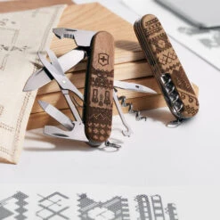 Victorinox Swiss Spirit Limited Edition 2023 Companion Wood Swiss Army Knife -Blade HQ SA1390163L23 Companion Wood Swiss Spirit 2023 Lifestyle Shot