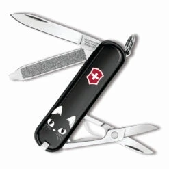 Victorinox Black Cat Classic SD Designer Swiss Army Knife