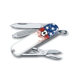 Victorinox Wounded Warrior Project Speckled American Flag Classic SD Swiss Army Knife 6 Victorinox Wounded Warrior Project Speckled American Flag Classic SD Swiss Army Knife -Blade HQ SAK ClassicSD SpeckledFlag B3 55523 58mm S3