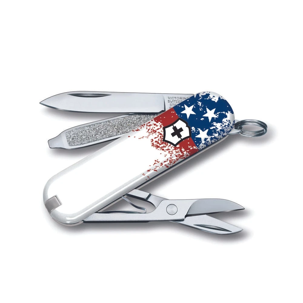 Victorinox Wounded Warrior Project Speckled American Flag Classic SD Swiss Army Knife 4 Victorinox Wounded Warrior Project Speckled American Flag Classic SD Swiss Army Knife - Image 4