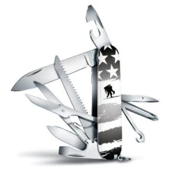 Victorinox Wounded Warrior Project Black And White American Flag Fieldmaster Swiss Army Knife