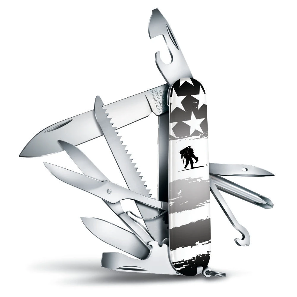 Victorinox Wounded Warrior Project Black And White American Flag Fieldmaster Swiss Army Knife 1 Victorinox Wounded Warrior Project Black And White American Flag Fieldmaster Swiss Army Knife