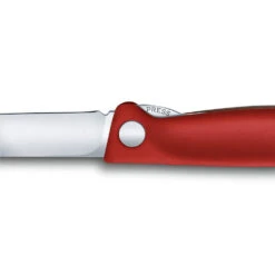 Swiss Classic 4.3" Foldable Paring Knife By Victorinox 11 Swiss Classic 4.3" Foldable Paring Knife By Victorinox -Blade HQ VF67801F Red Folding Parer Liner Lock Detail