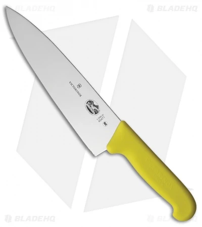 Victorinox Cutlery 8" Chef's Kitchen Knife Yellow Fibrox VN5206820 1 Victorinox Cutlery 8" Chef's Kitchen Knife Yellow Fibrox VN5206820
