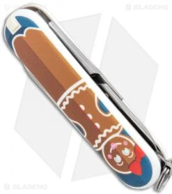 Victorinox Classic SD Swiss Army Knife Gingerbread Love -Blade HQ Victorinox Classic Gingerbread Love Multi Tool BHQ 97736 jr side