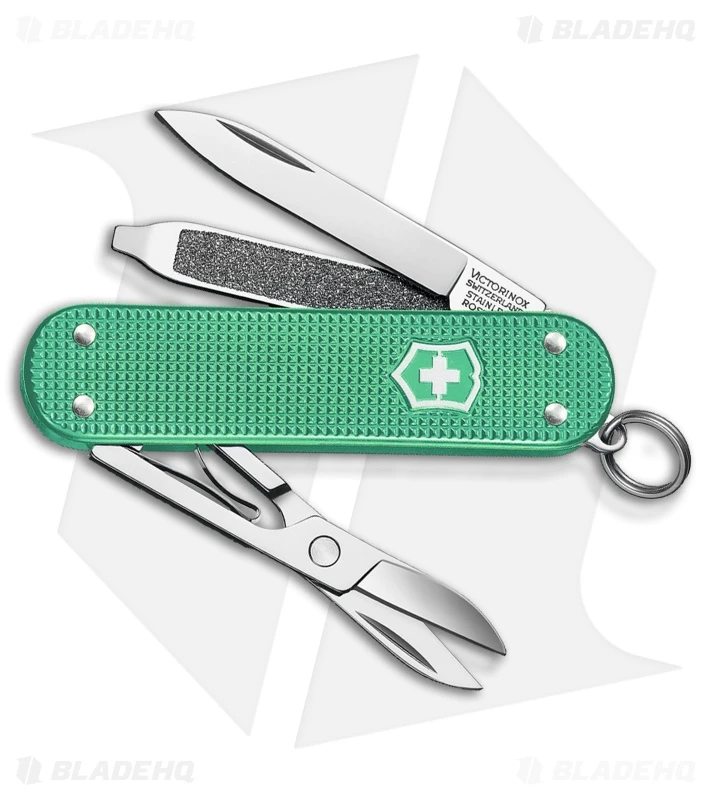 Victorinox Swiss Army Knife Classic SD Alox Minty Mint Aluminum 1 Victorinox Swiss Army Knife Classic SD Alox Minty Mint Aluminum