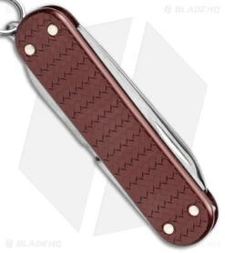 Victorinox Classic SD Precious Swiss Army Knife Woven Brown Alox 062214011G 6 Victorinox Classic SD Precious Swiss Army Knife Woven Brown Alox 062214011G -Blade HQ Victorinox Classic SD Precious Alox Brown BHQ 137939 jr side