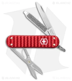 Victorinox Classic SD Precious Swiss Army Knife Woven Red Alox 06221401G