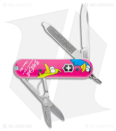 Victorinox Classic SD Swiss Army Knife Blade HQ/Frankie & Bird Exclusive - Pink 1 Victorinox Classic SD Swiss Army Knife Blade HQ/Frankie & Bird Exclusive - Pink