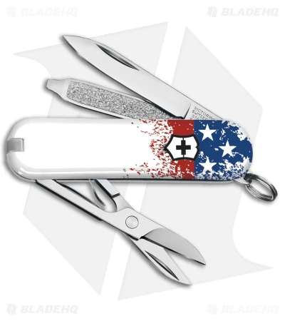 Victorinox Classic Wounded Warrior White USA Flag Polymer (2.3" Stainless Steel) 1 Victorinox Classic Wounded Warrior White USA Flag Polymer (2.3" Stainless Steel)