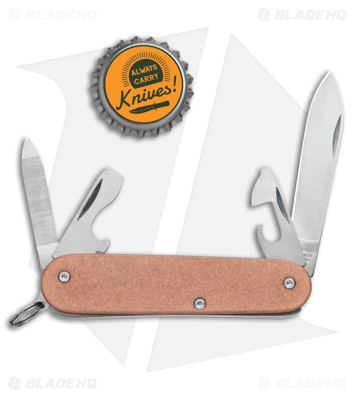 Flytanium Flat Copper Scales + Victorinox Cadet 84mm Knife 4 Flytanium Flat Copper Scales + Victorinox Cadet 84mm Knife - Image 4