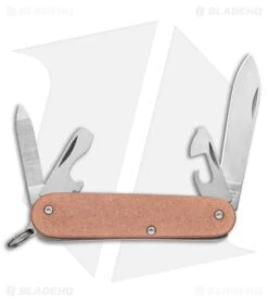 Flytanium Flat Copper Scales + Victorinox Cadet 84mm Knife