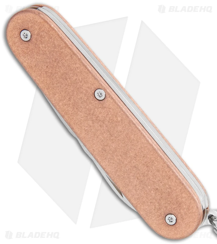 Flytanium Flat Copper Scales + Victorinox Cadet 84mm Knife 2 Flytanium Flat Copper Scales + Victorinox Cadet 84mm Knife - Image 2