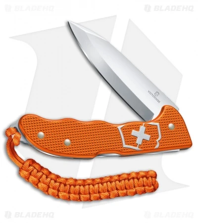 Victorinox Hunter Pro Alox Lockback Knife L. Tiger Orange Aluminum (3.8" Satin) 2 Victorinox Hunter Pro Alox Lockback Knife L. Tiger Orange Aluminum (3.8" Satin) - Image 2