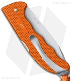 Victorinox Hunter Pro Alox Lockback Knife L. Tiger Orange Aluminum (3.8" Satin) 5 Victorinox Hunter Pro Alox Lockback Knife L. Tiger Orange Aluminum (3.8" Satin) -Blade HQ Victorinox Hunter Pro Alox LB Knife Tiger Orange Aluminum 2021 BHQ 121468 jr side