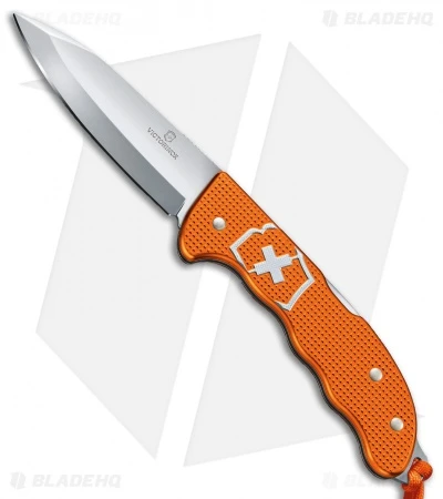 Victorinox Hunter Pro Alox Lockback Knife L. Tiger Orange Aluminum (3.8" Satin) 1 Victorinox Hunter Pro Alox Lockback Knife L. Tiger Orange Aluminum (3.8" Satin)