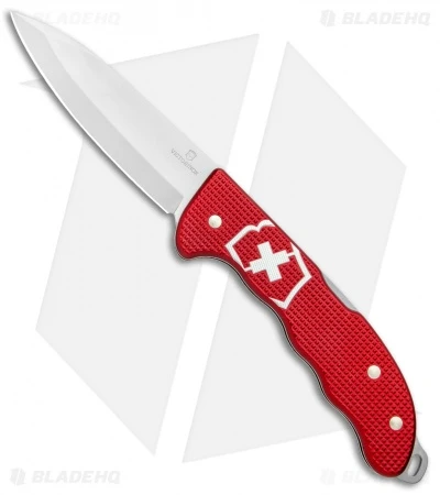 Victorinox Hunter Pro Alox Lockback Knife Red Aluminum (3.8") 0.9415.20 1 Victorinox Hunter Pro Alox Lockback Knife Red Aluminum (3.8") 0.9415.20