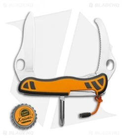 Victorinox Swiss Army Knife Hunter XT Orange W/ Pouch -Blade HQ Victorinox Hunter XT with Pouch 0.8441.MC9 X4 BHQ 108293 LS Bottlecap