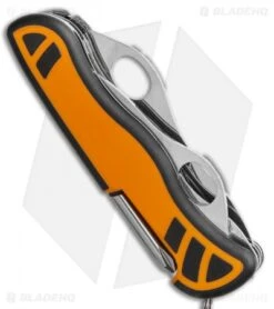 Victorinox Swiss Army Knife Hunter XT Orange W/ Pouch -Blade HQ Victorinox Hunter XT with Pouch 0.8441.MC9 X4 BHQ 108293 LS Side