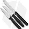 Victorinox Nylon 3-Piece Standard Kitchen Knife Set Black VN511133