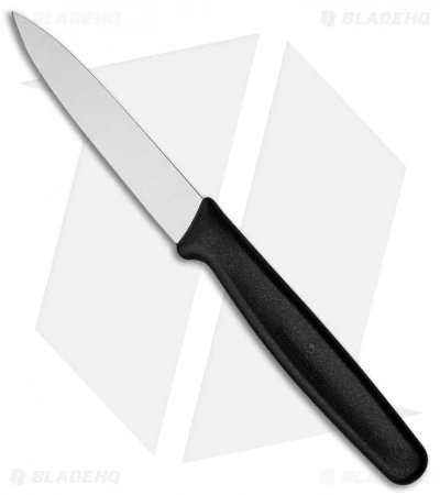 Victorinox Kitchen Paring Knife Black (3.3" Satin) 1 Victorinox Kitchen Paring Knife Black (3.3" Satin)