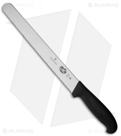Victorinox Serrated 10" Slicer Kitchen Knife Black Fibrox VN5423325 1 Victorinox Serrated 10" Slicer Kitchen Knife Black Fibrox VN5423325