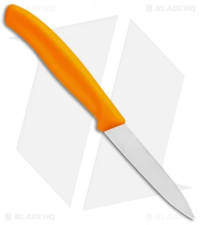 Victorinox Swiss Army Classic Paring Knife Orange (3" Satin) 2 Victorinox Swiss Army Classic Paring Knife Orange (3" Satin) - Image 2