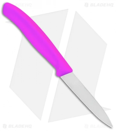 Victorinox Swiss Army Classic Paring Knife Pink (3" Satin) 2 Victorinox Swiss Army Classic Paring Knife Pink (3" Satin) - Image 2