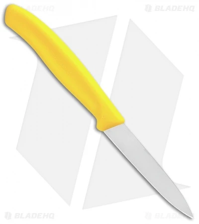 Victorinox Swiss Army Classic Paring Knife Yellow (3" Satin) 2 Victorinox Swiss Army Classic Paring Knife Yellow (3" Satin) - Image 2