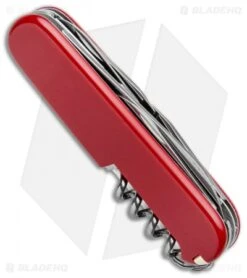 Victorinox Swiss Army Knife Climber Red W/ Sheath 53381 7 Victorinox Swiss Army Knife Climber Red W/ Sheath 53381 -Blade HQ Victorinox Swiss Army Climber Red Sheath 55381 BHQ 64881 jr side
