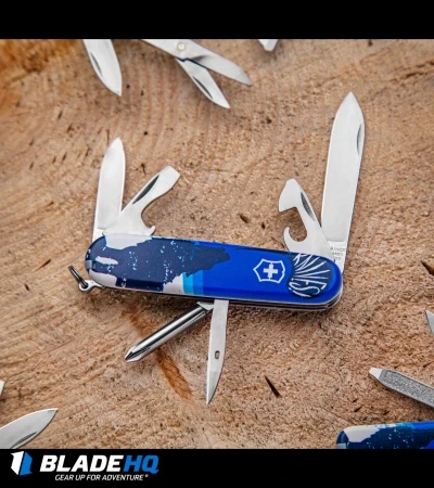 Victorinox Swiss Army Knife Tinker Blade HQ Blue Crazy Wolf "Lobo Loco" 5 Victorinox Swiss Army Knife Tinker Blade HQ Blue Crazy Wolf "Lobo Loco" - Image 5