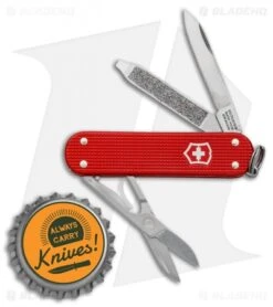 Victorinox L.E. 2018 Classic SD Swiss Army Knife Berry Red Alox 0.6221 7 Victorinox L.E. 2018 Classic SD Swiss Army Knife Berry Red Alox 0.6221 -Blade HQ Victorinox Swiss Army Knife Classic SD Limited Edition 2018 Berry Red Alox BHQ 84646 jr bottlecap