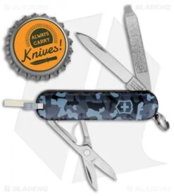 Victorinox Swiss Army Knife Classic SD Navy Camouflage -Blade HQ Victorinox Swiss Army Knife Classic SD Navy Canouflage 0.6223.942US2 BHQ 90279 jr bottlecap 1