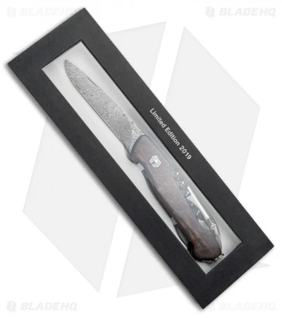 Victorinox Swiss Army Knife Wine Master Smoked Oak Wood (3.75" Damascus) 5 Victorinox Swiss Army Knife Wine Master Smoked Oak Wood (3.75" Damascus) - Image 5