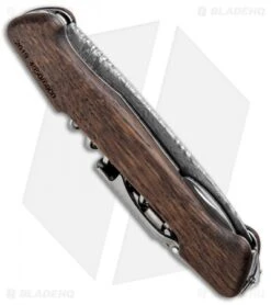 Victorinox Swiss Army Knife Wine Master Smoked Oak Wood (3.75" Damascus) 9 Victorinox Swiss Army Knife Wine Master Smoked Oak Wood (3.75" Damascus) -Blade HQ Victorinox Swiss Army Knife Wine Master Smoked Oak Wood Damascus 0.9701.64 BHQ 97543 jr side