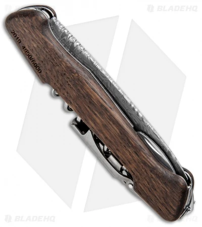 Victorinox Swiss Army Knife Wine Master Smoked Oak Wood (3.75" Damascus) 4 Victorinox Swiss Army Knife Wine Master Smoked Oak Wood (3.75" Damascus) - Image 4