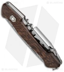 Victorinox Swiss Army Knife Wine Master Smoked Oak Wood (3.75" Damascus) 8 Victorinox Swiss Army Knife Wine Master Smoked Oak Wood (3.75" Damascus) -Blade HQ Victorinox Swiss Army Knife Wine Master Smoked Oak Wood Damascus 0.9701.64 BHQ 97543 jr spine