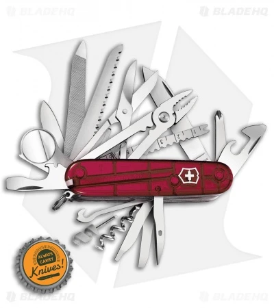 Victorinox SwissChamp Swiss Army Knife Translucent Ruby 53506 4 Victorinox SwissChamp Swiss Army Knife Translucent Ruby 53506 - Image 4
