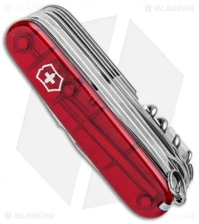 Victorinox SwissChamp Swiss Army Knife Translucent Ruby 53506 2 Victorinox SwissChamp Swiss Army Knife Translucent Ruby 53506 - Image 2