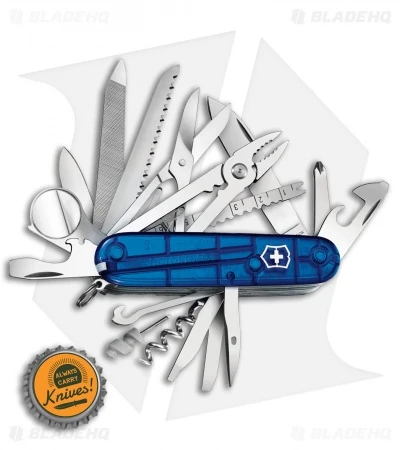Victorinox SwissChamp Swiss Army Knife Translucent Sapphire 53507 4 Victorinox SwissChamp Swiss Army Knife Translucent Sapphire 53507 - Image 4