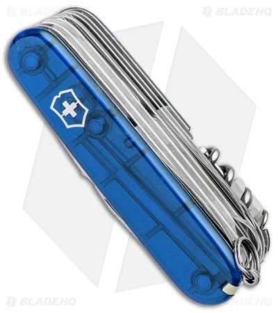Victorinox SwissChamp Swiss Army Knife Translucent Sapphire 53507 2 Victorinox SwissChamp Swiss Army Knife Translucent Sapphire 53507 - Image 2