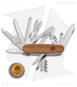 Victorinox SwissChamp Swiss Army Knife W/ Walnut Wood Handle 1.6791.63US2 -Blade HQ Victorinox SwissChamp Swiss Army Knife Walnut Wood Handle 1.6791.63US2 BHQ 90681 jr bottlecap