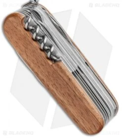 Victorinox SwissChamp Swiss Army Knife W/ Walnut Wood Handle 1.6791.63US2 -Blade HQ Victorinox SwissChamp Swiss Army Knife Walnut Wood Handle 1.6791.63US2 BHQ 90681 jr side
