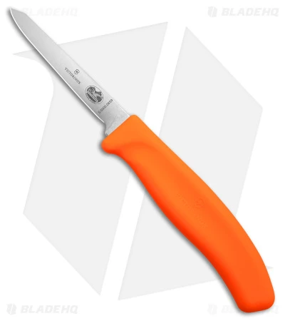 Victorinox Vent Boning Poultry Fixed Blade Knife Orange Nylon (3.3" Satin) 1 Victorinox Vent Boning Poultry Fixed Blade Knife Orange Nylon (3.3" Satin)