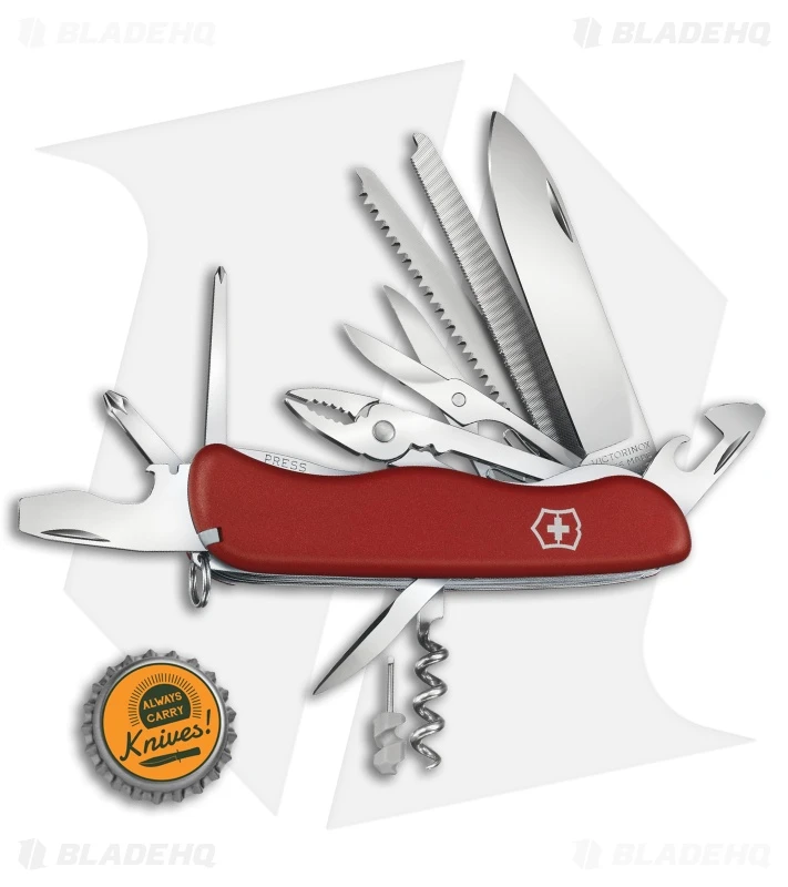 Victorinox Workchamp Swiss Army Pocket Knife 21-in-1 Red (3.38" Polish) 4 Victorinox Workchamp Swiss Army Pocket Knife 21-in-1 Red (3.38" Polish) - Image 4