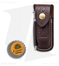 Victorinox Zermatt XL Brown Leather Belt Sheath W/ Sharpening Steel 33212 -Blade HQ Victorinox Zermatt XL Brown leather belt sheath sharpening steel BHQ 64558 er bottlecap